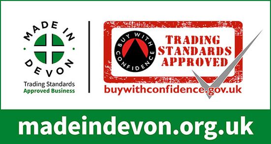 Made in Devon and Trading Standards Approved Logo