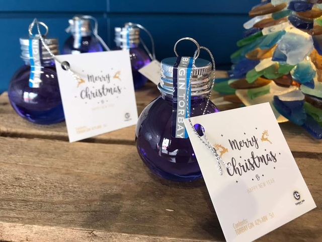 Torbay Gin Christmas baubles